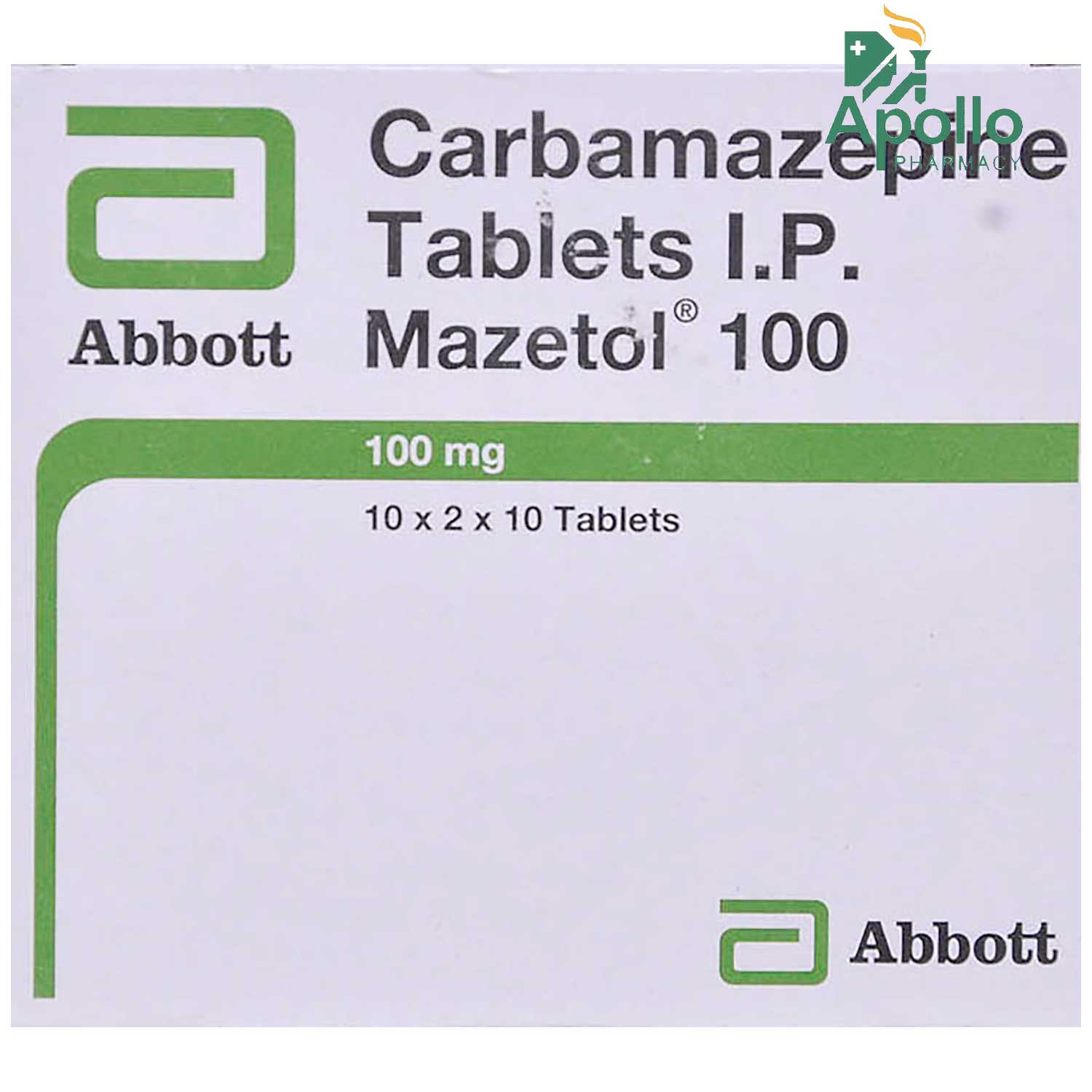 MAZETOL 100MG TABLET, Pack of 10 TABLETS MAZETOL 100MG TABLET, Pack of 10 TABLETS