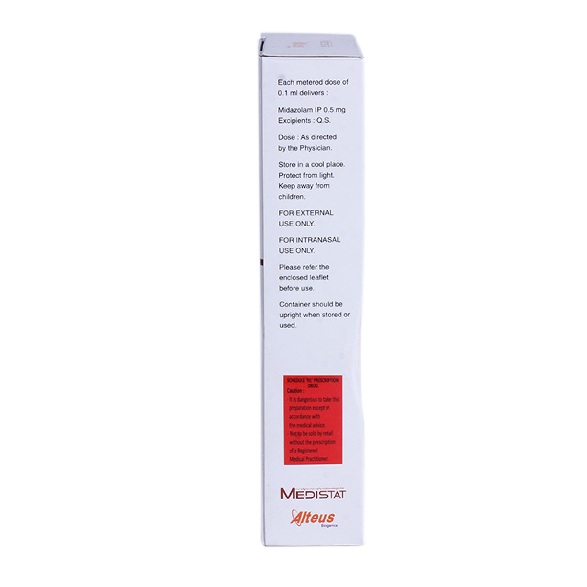 Medistat 0.5 mg Nasal Spray 5 ml, Pack of 1 Nasal Spray Medistat 0.5 mg Nasal Spray 5 ml, Pack of 1 Nasal Spray