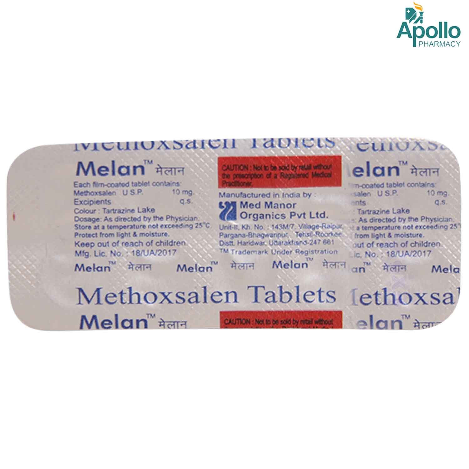 MELAN 10MG TABLET, Pack of 10 TABLETS MELAN 10MG TABLET, Pack of 10 TABLETS