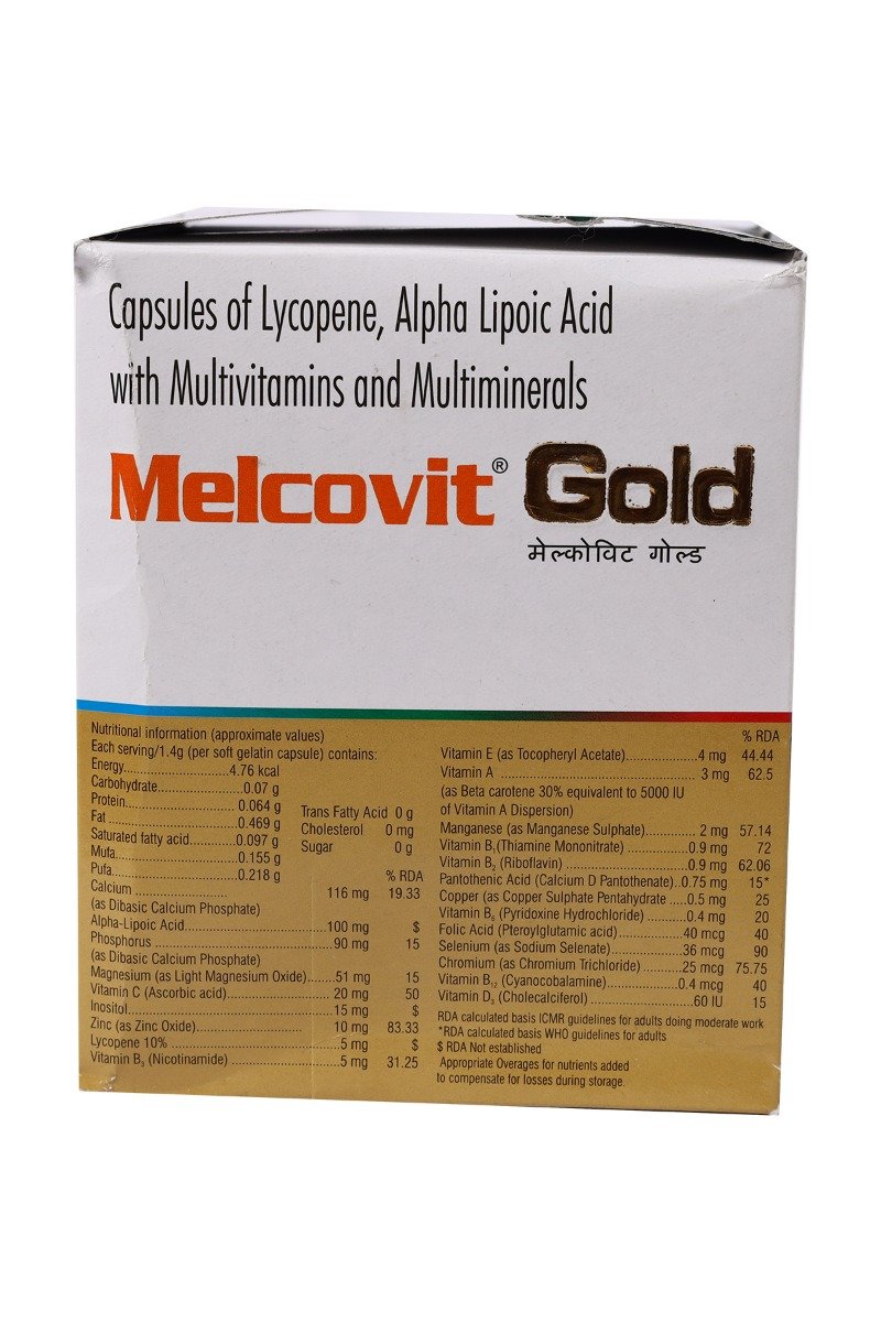 Melcovit Gold Capsule 10's, Pack of 10 CAPSULES Melcovit Gold Capsule 10's, Pack of 10 CAPSULES