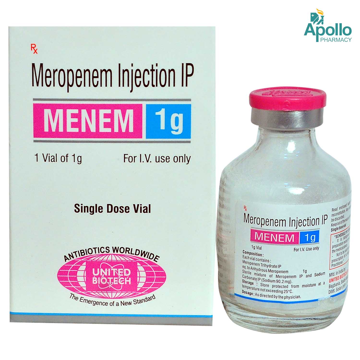 MENEM 1GM INJECTION 10ML, Pack of 1 INJECTION MENEM 1GM INJECTION 10ML, Pack of 1 INJECTION
