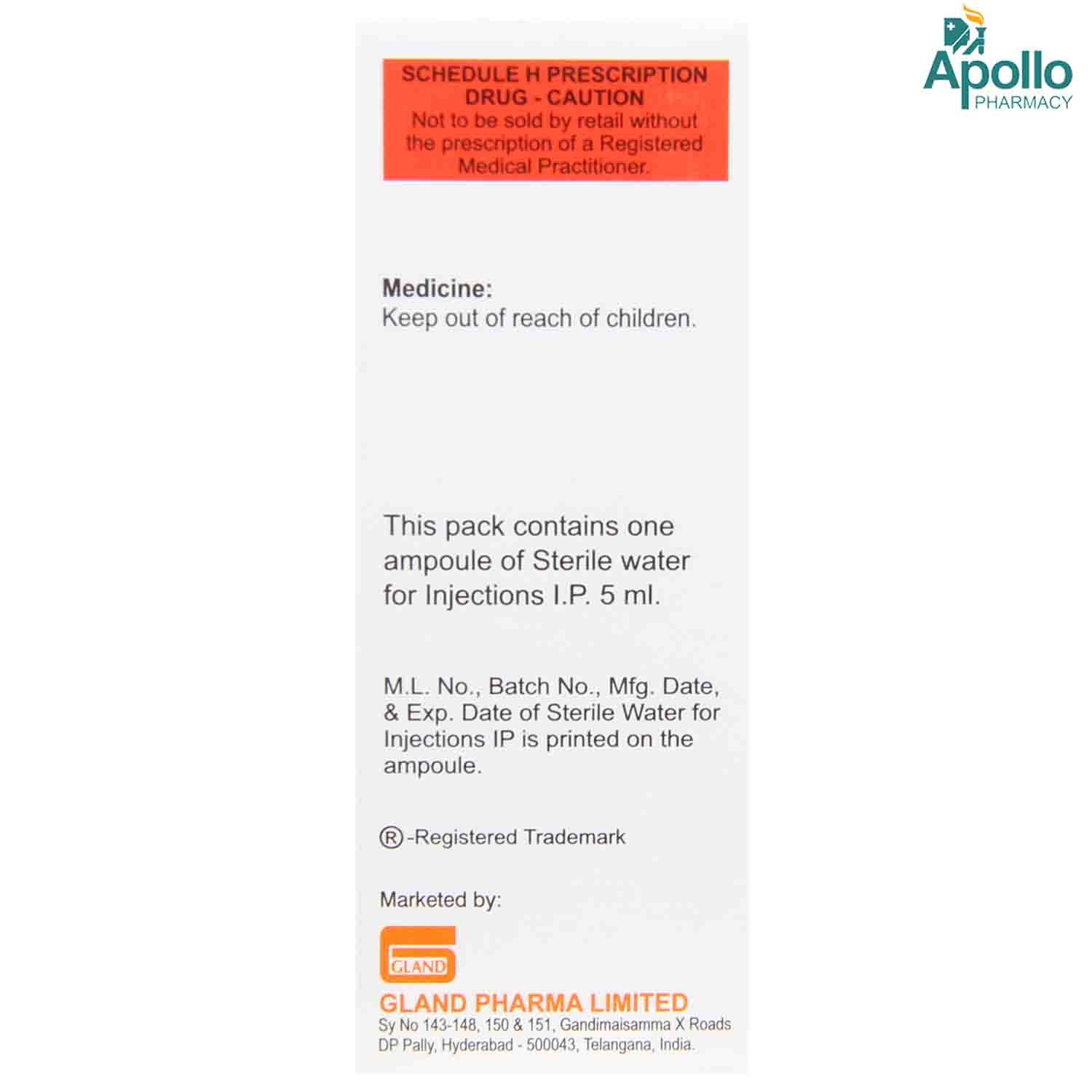 Mepsonate 40 mg Injection 1's, Pack of 1 Injection Mepsonate 40 mg Injection 1's, Pack of 1 Injection