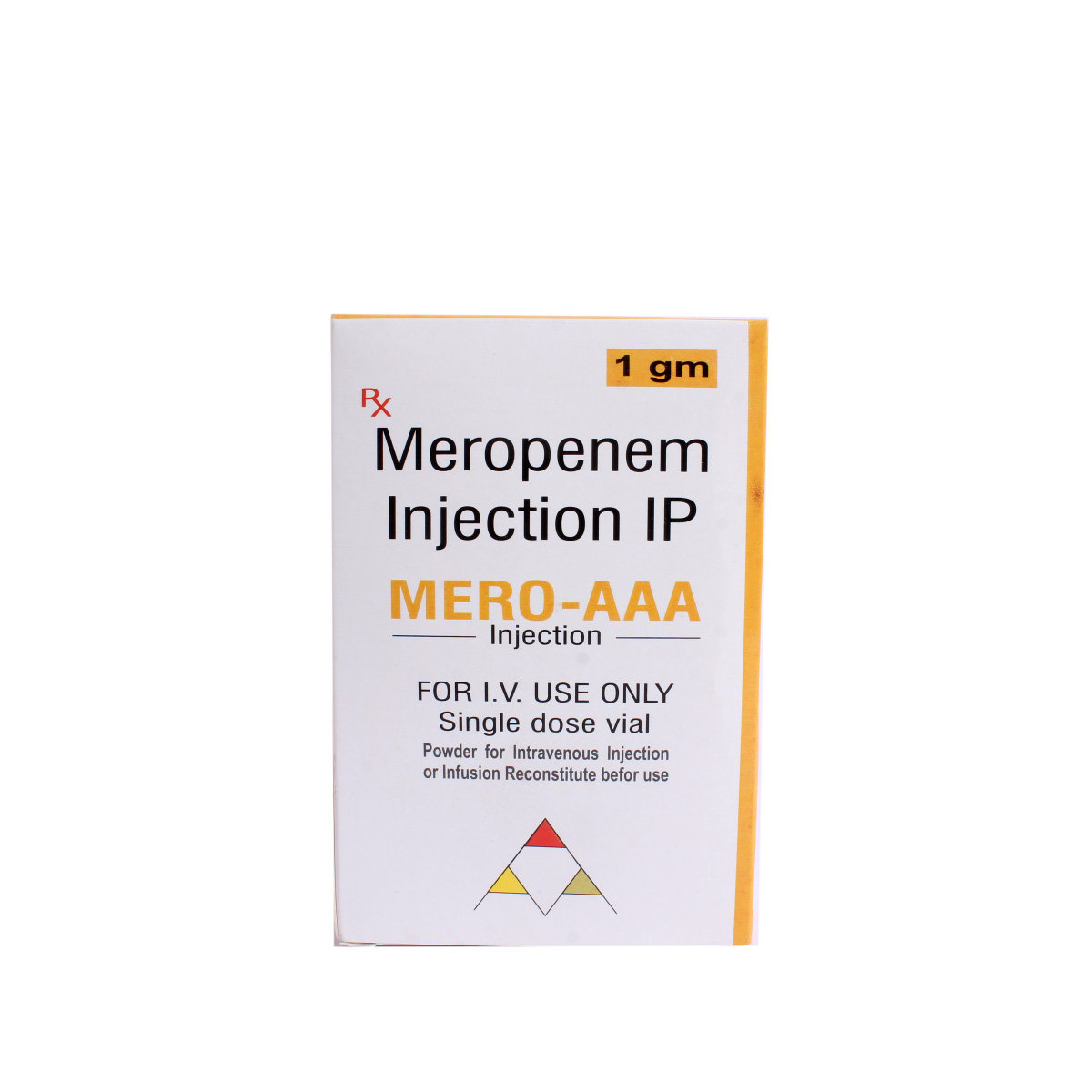 Mero-Aaa 1000 mg Injection 1's, Pack of 1 INJECTION Mero-Aaa 1000 mg Injection 1's, Pack of 1 INJECTION