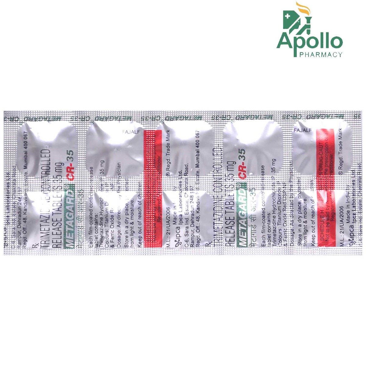 Metagard CR 35 Tablet 10's, Pack of 10 TABLETS Metagard CR 35 Tablet 10's, Pack of 10 TABLETS