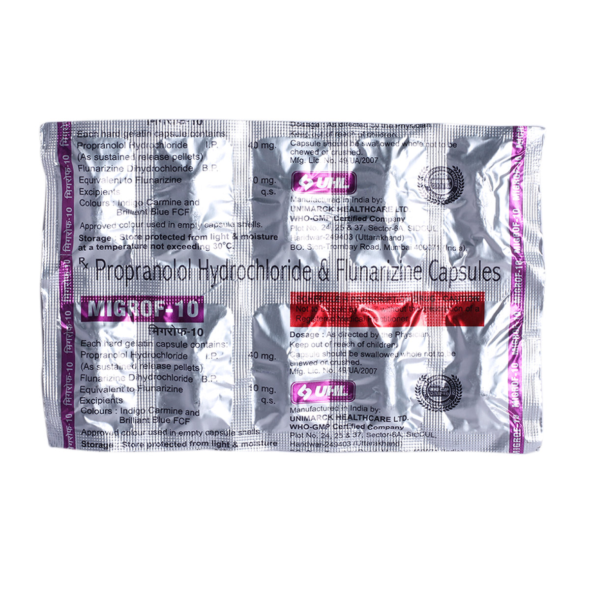 Migrof-10 Capsule 10's, Pack of 10 Migrof-10 Capsule 10's, Pack of 10