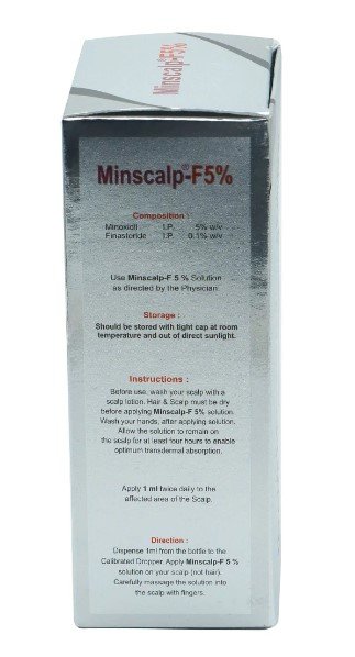 Minscalp-F 5% Solution 60 ml, Pack of 1 SOLUTION Minscalp-F 5% Solution 60 ml, Pack of 1 SOLUTION