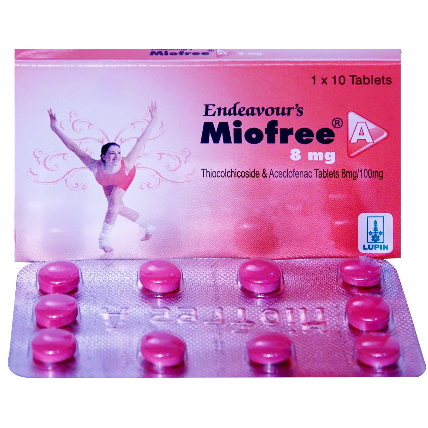Miofree A 8 mg Tablet 10's, Pack of 10 Miofree A 8 mg Tablet 10's, Pack of 10