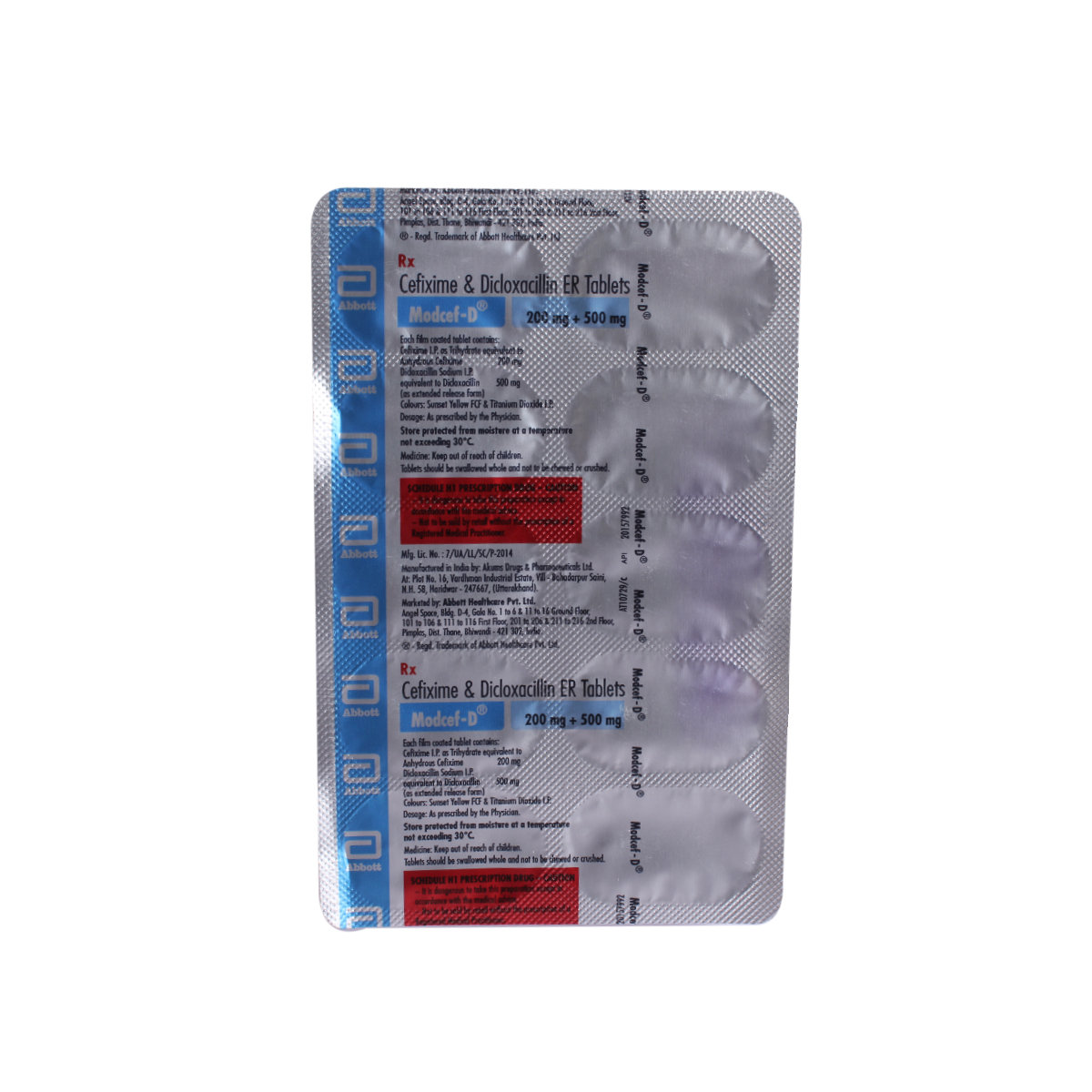 Modcef D Tablet 10's, Pack of 10 TabletS Modcef D Tablet 10's, Pack of 10 TabletS