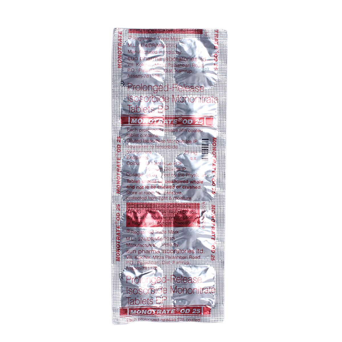 Monotrate OD 25 Tablet 10's, Pack of 10 TABLETS Monotrate OD 25 Tablet 10's, Pack of 10 TABLETS