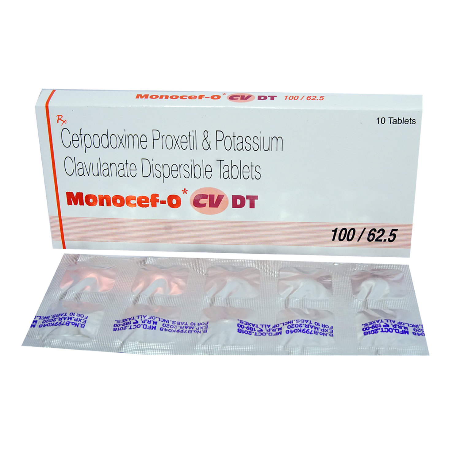 Monocef-O CV DT Tablet 10's, Pack of 10 TabletS Monocef-O CV DT Tablet 10's, Pack of 10 TabletS