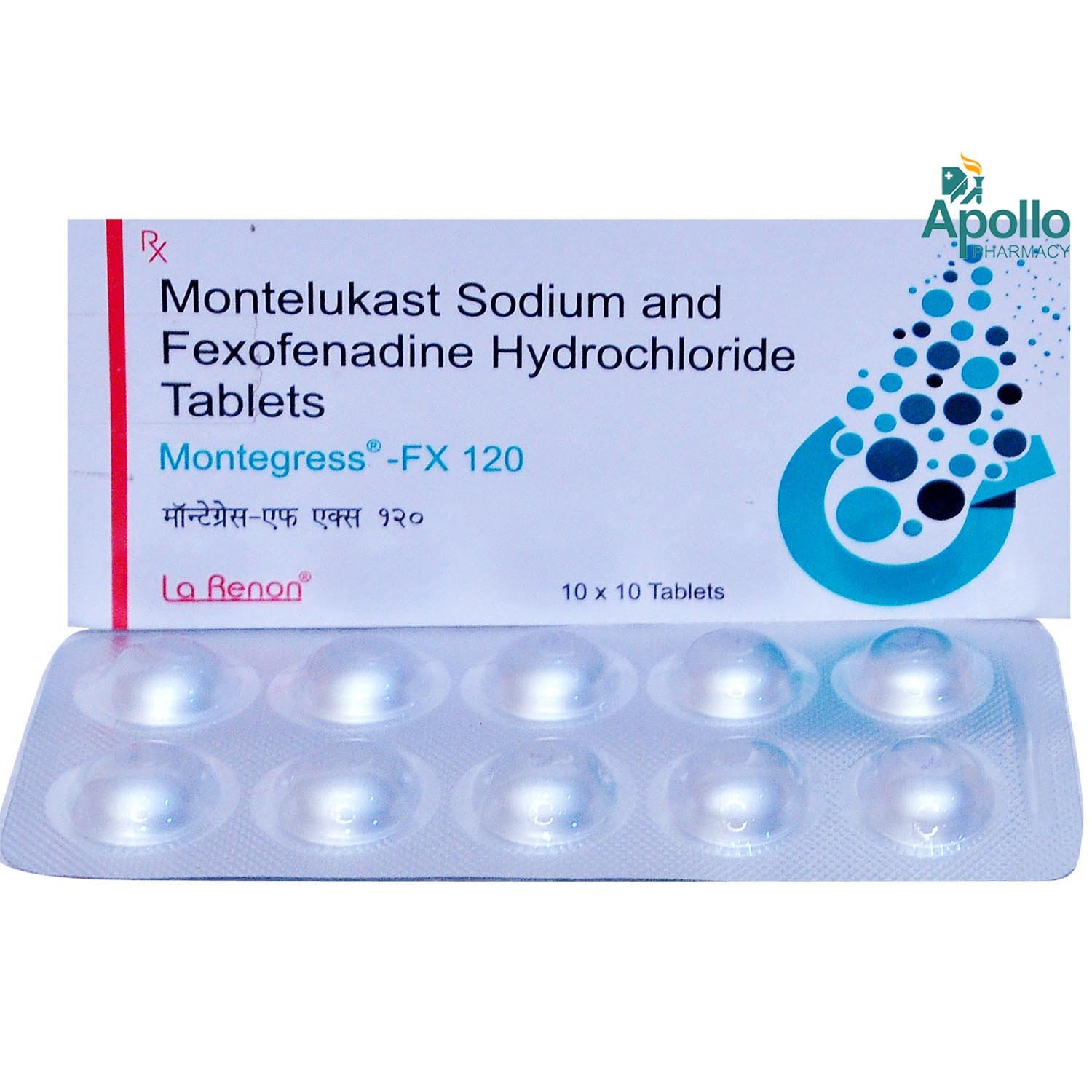 Montegress FX 120 Tablet 10's, Pack of 10 TABLETS Montegress FX 120 Tablet 10's, Pack of 10 TABLETS