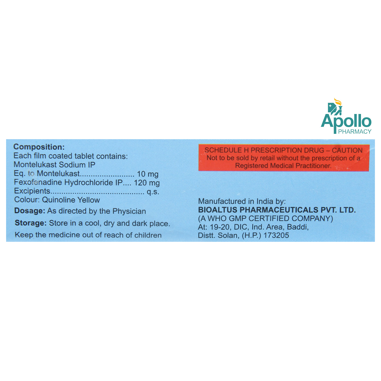 Montefree FX Tablet 10's, Pack of 10 TABLETS Montefree FX Tablet 10's, Pack of 10 TABLETS