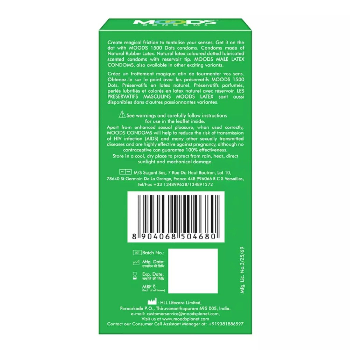 Moods Silver 1500 Dots Condoms, 12 Count, Pack of 1 Moods Silver 1500 Dots Condoms, 12 Count, Pack of 1