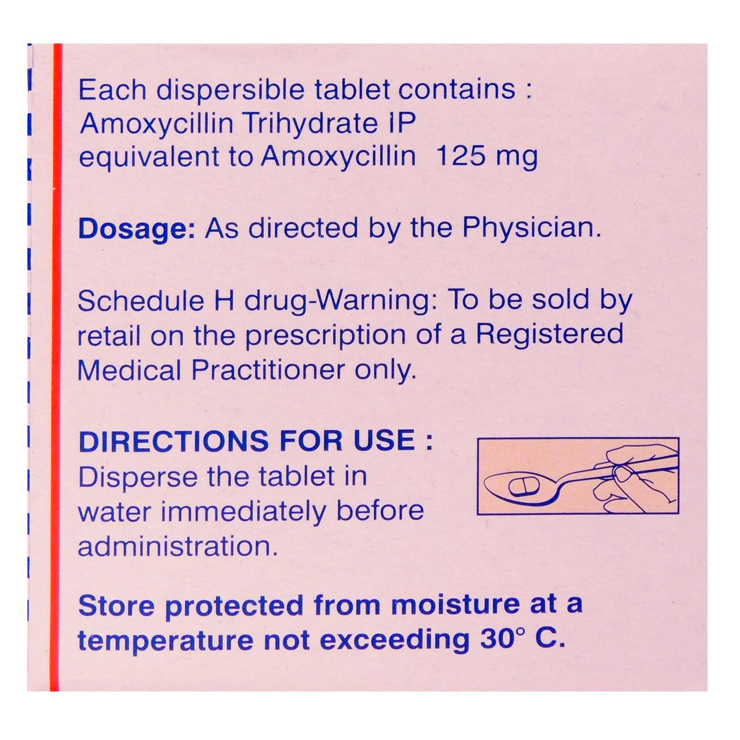 Mox Kid 125 mg Tablet 15's, Pack of 15 TABLETS Mox Kid 125 mg Tablet 15's, Pack of 15 TABLETS