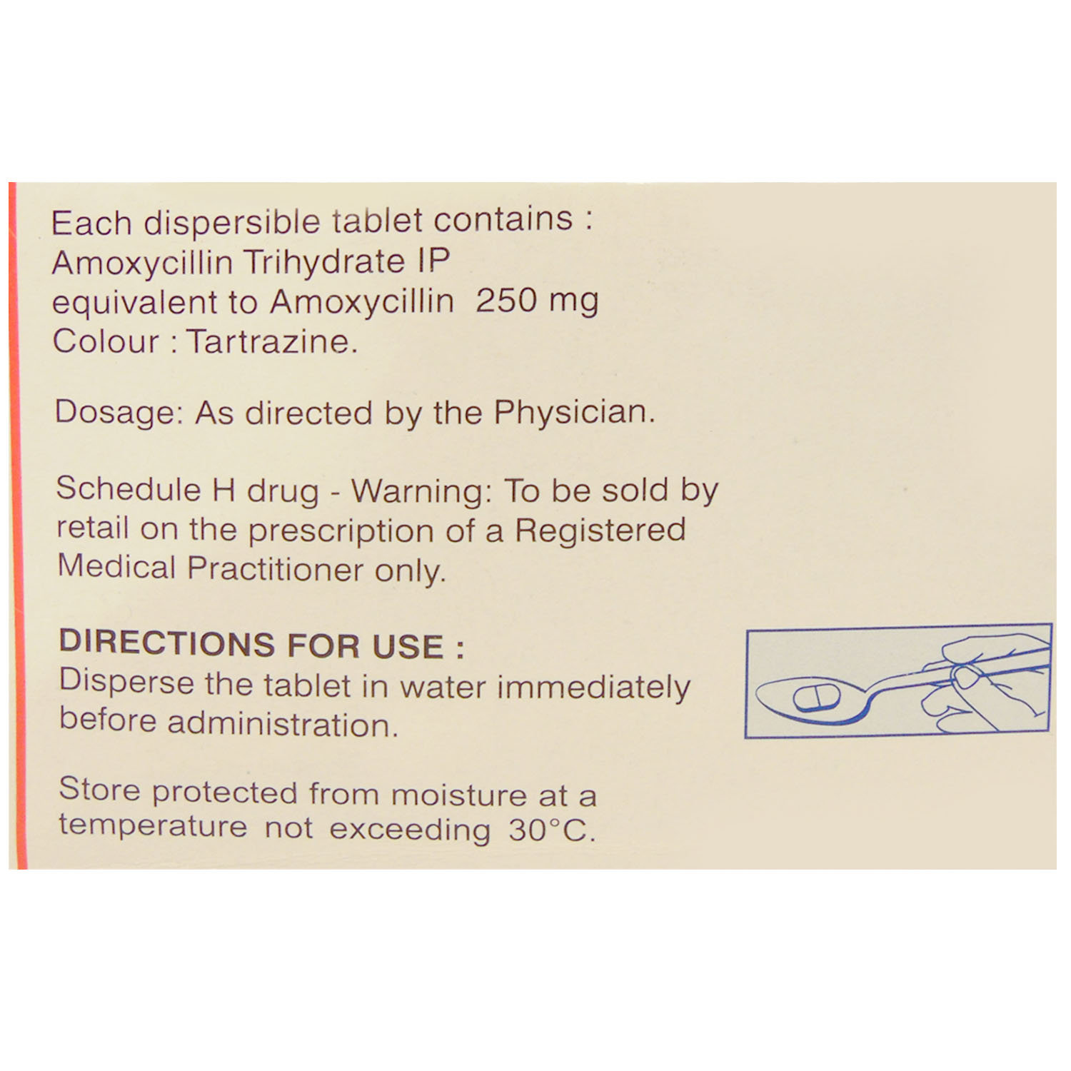 MOX KID 250MG TABLET, Pack of 15 TABLETS MOX KID 250MG TABLET, Pack of 15 TABLETS