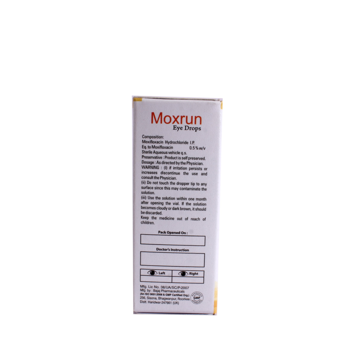 Moxrun Eye Drops 5 ml, Pack of 1 EYE DROPS Moxrun Eye Drops 5 ml, Pack of 1 EYE DROPS