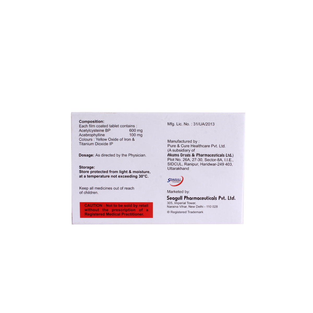 Muciday N Tablet 10's, Pack of 10 TABLETS Muciday N Tablet 10's, Pack of 10 TABLETS