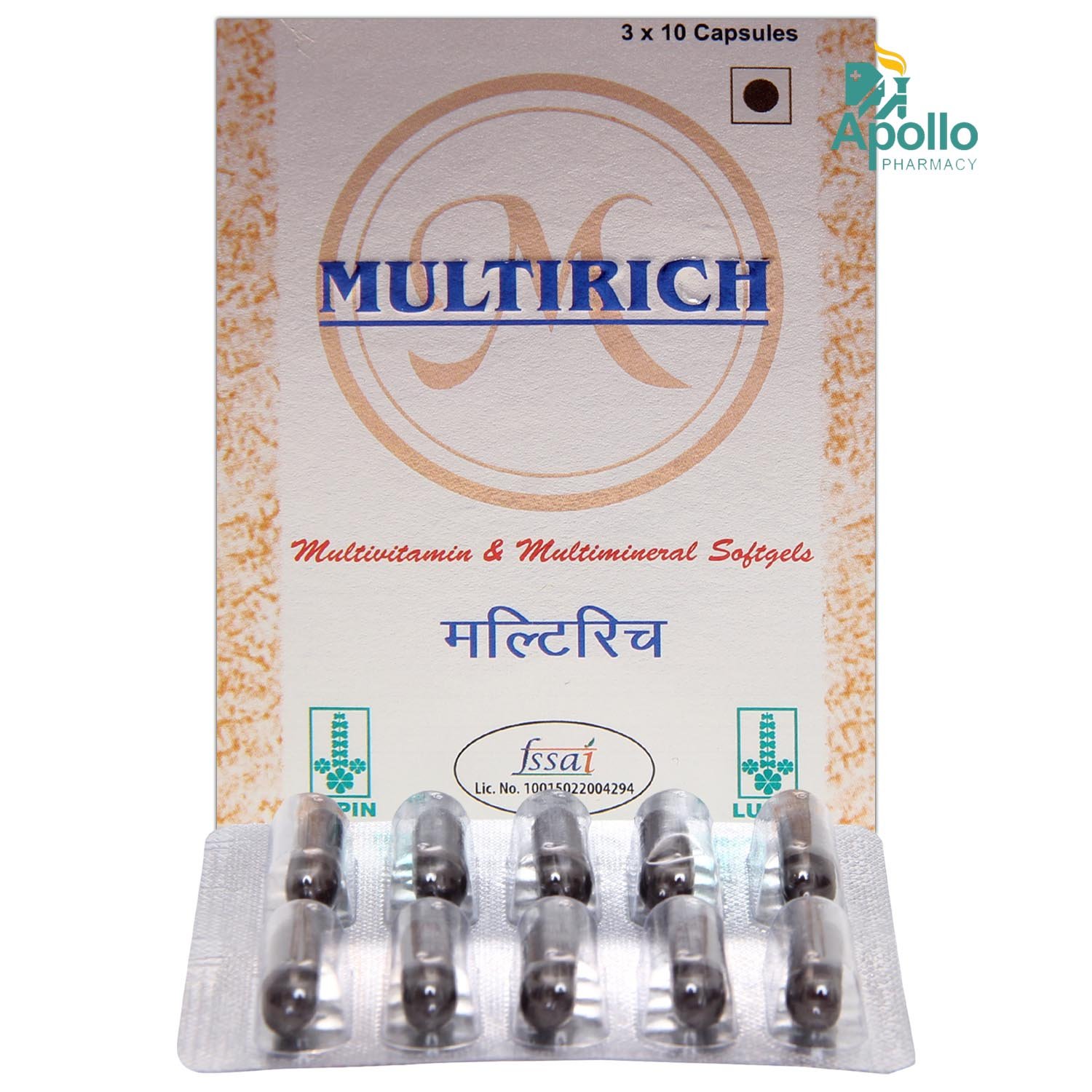 Multirich Capsule 10's, Pack of 10 Multirich Capsule 10's, Pack of 10