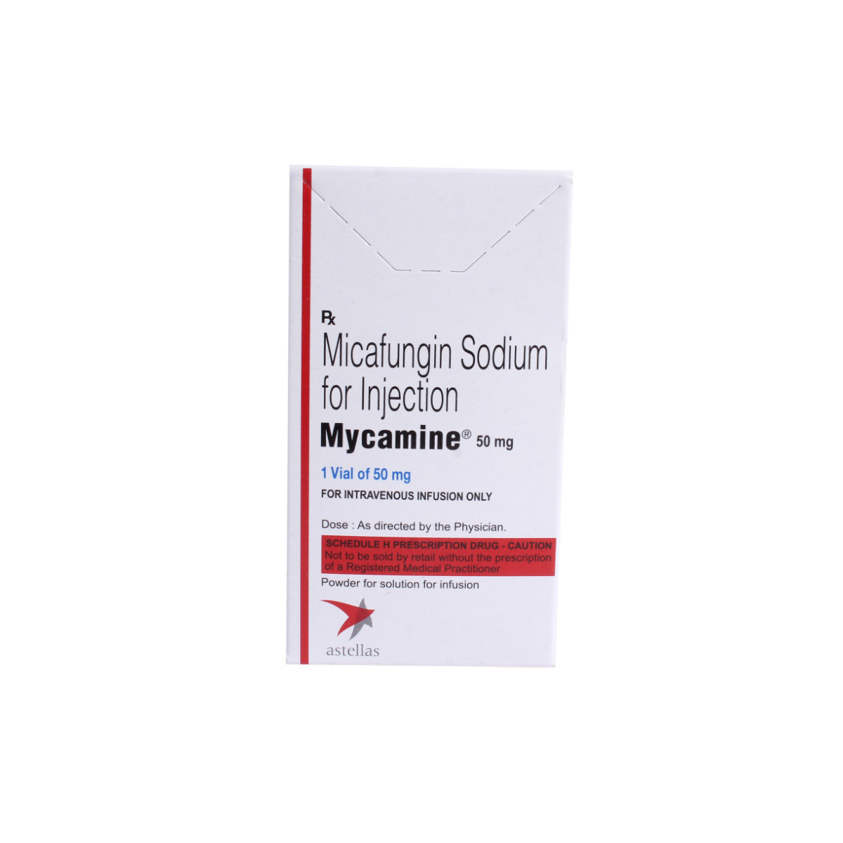 MYCAMINE I.V 50MG INJECTION, Pack of 1 INJECTION MYCAMINE I.V 50MG INJECTION, Pack of 1 INJECTION