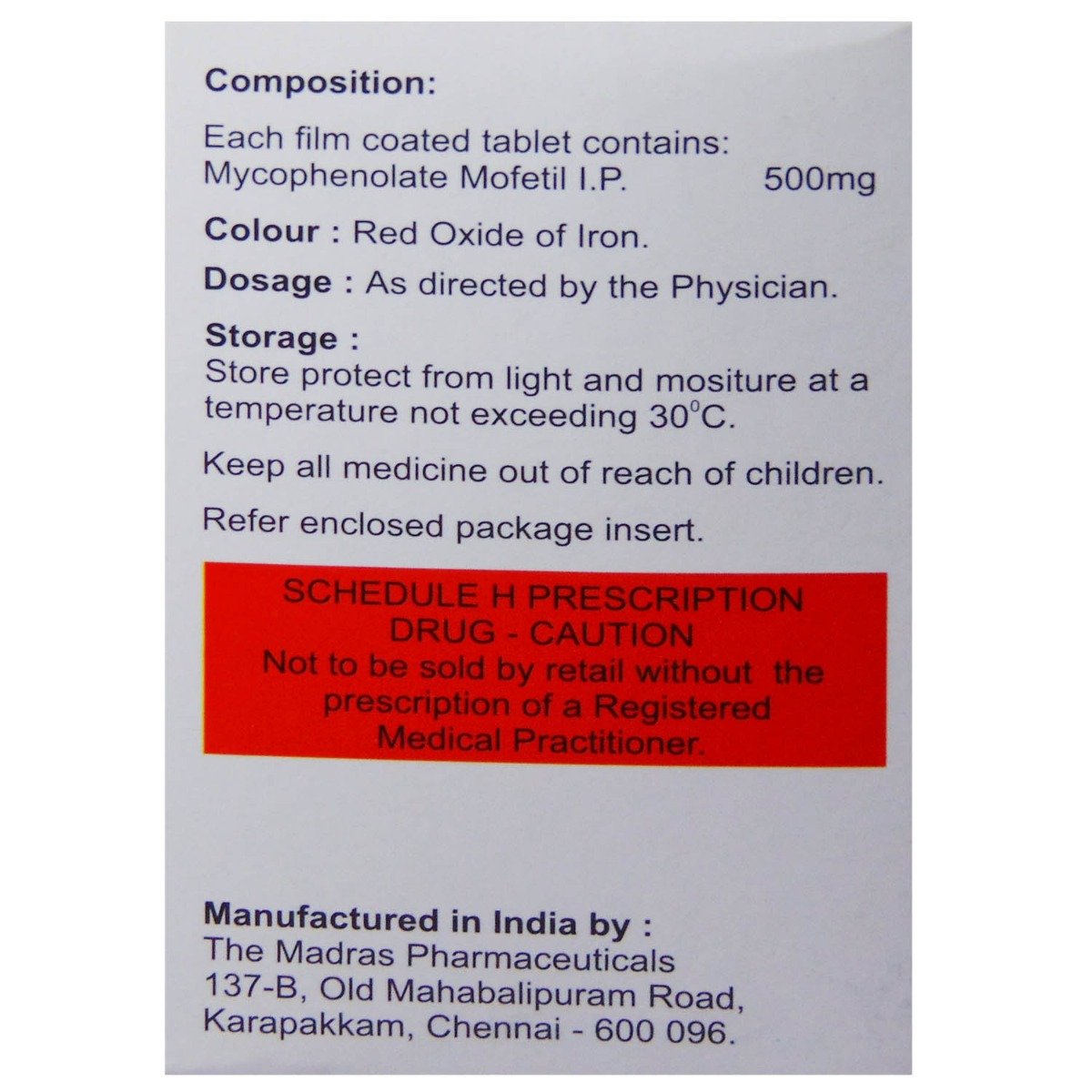 Mycren 500 mg Tablet 10's, Pack of 10 TabletS Mycren 500 mg Tablet 10's, Pack of 10 TabletS