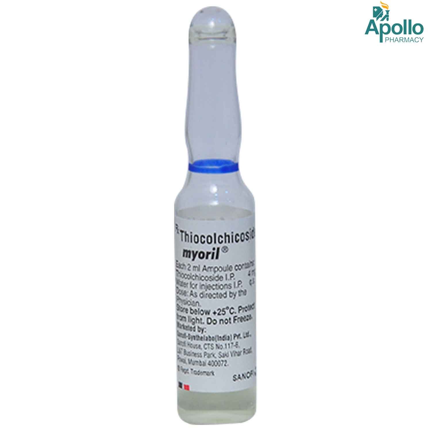 Myoril Injection 6 x 2 ml , Pack of 6 INJECTIONS Myoril Injection 6 x 2 ml , Pack of 6 INJECTIONS