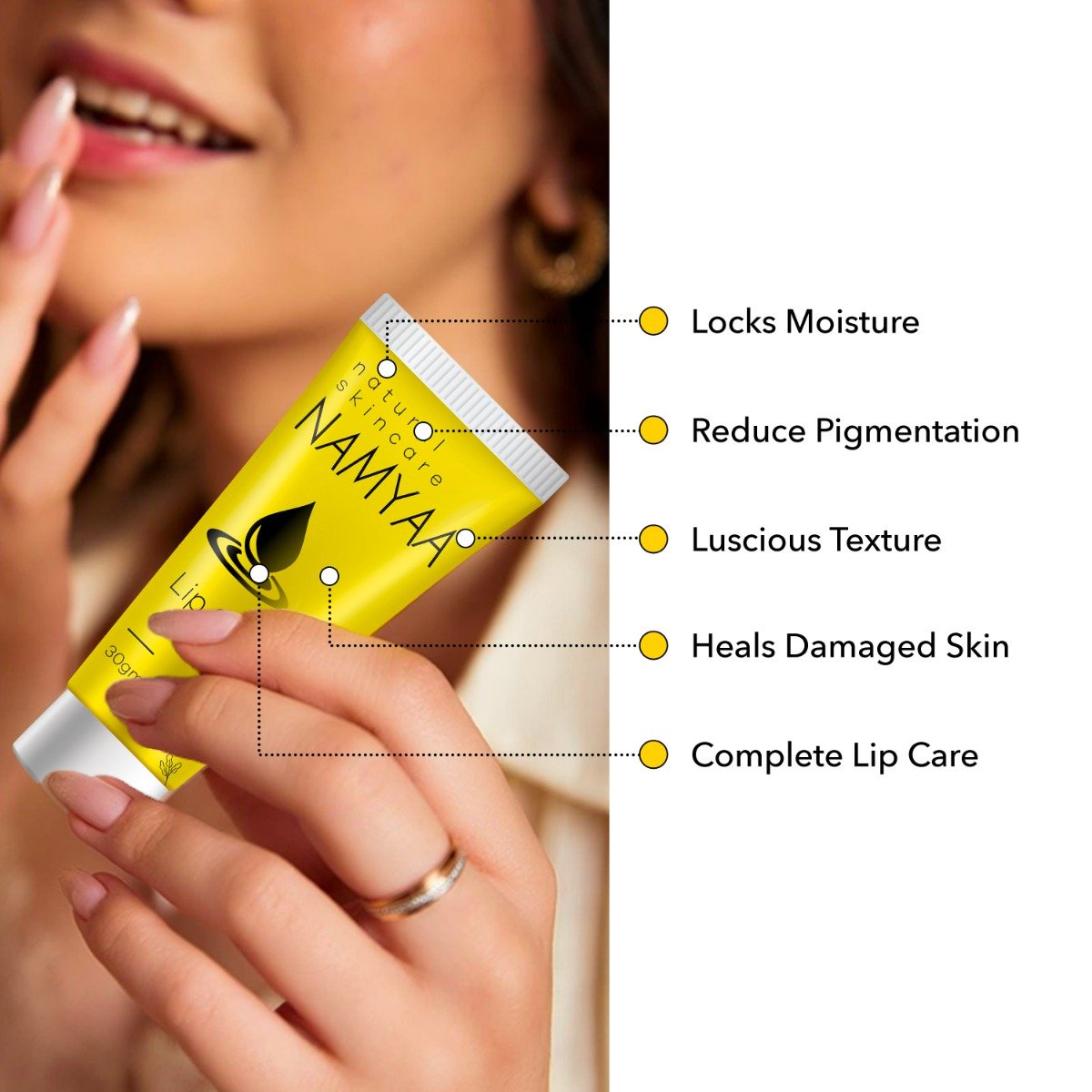 Namyaa Natural Lip Serum 30 gm | Moiturises & Heals Damaged Lips | Lightens Dark Lips, Pack of 1 Namyaa Natural Lip Serum 30 gm | Moiturises & Heals Damaged Lips | Lightens Dark Lips, Pack of 1