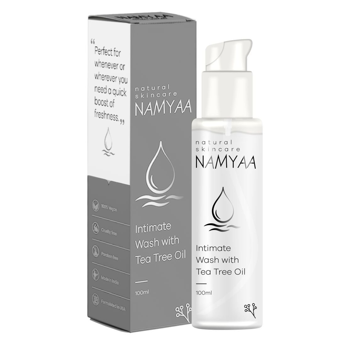 Namyaa Intimate Wash with Tea Tree Oil, 100 ml, Pack of 1 Namyaa Intimate Wash with Tea Tree Oil, 100 ml, Pack of 1