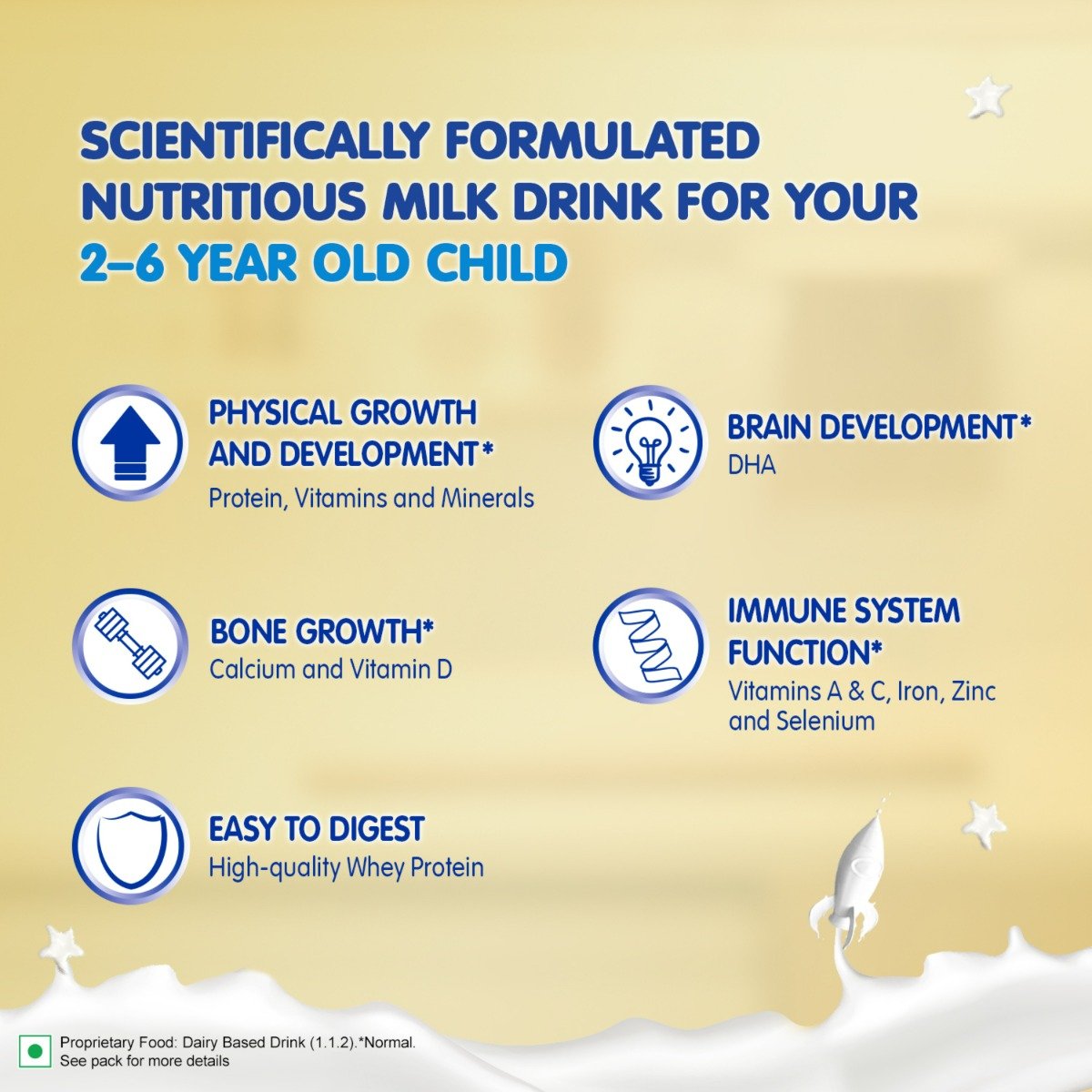 Nestle Nangrow Creamy Vanilla Flavour Nutrition Powder, 400 gm Refill Pack, Pack of 1 Nestle Nangrow Creamy Vanilla Flavour Nutrition Powder, 400 gm Refill Pack, Pack of 1