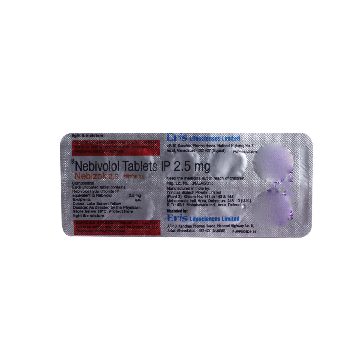 Nebizok 2.5 Tablet 10's, Pack of 10 TabletS Nebizok 2.5 Tablet 10's, Pack of 10 TabletS