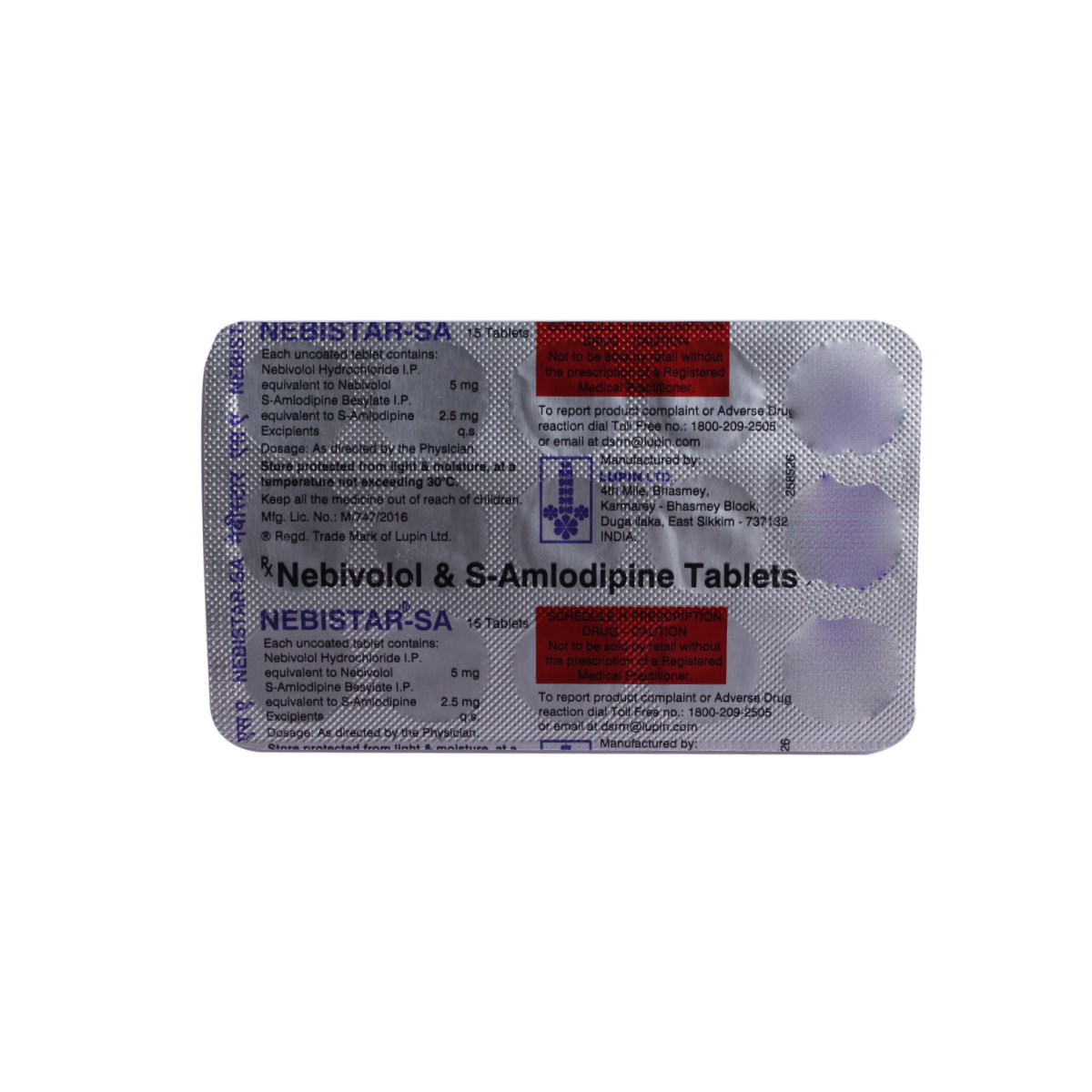 Nebistar-SA Tablet 15's, Pack of 15 TabletS Nebistar-SA Tablet 15's, Pack of 15 TabletS