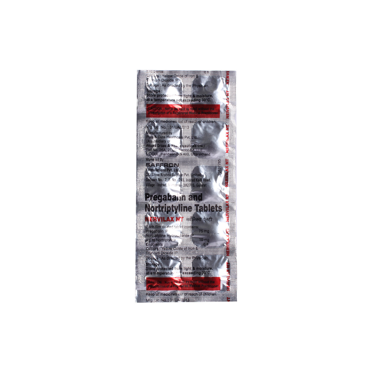 Nervilax NT Tablet 10's, Pack of 10 TabletS Nervilax NT Tablet 10's, Pack of 10 TabletS