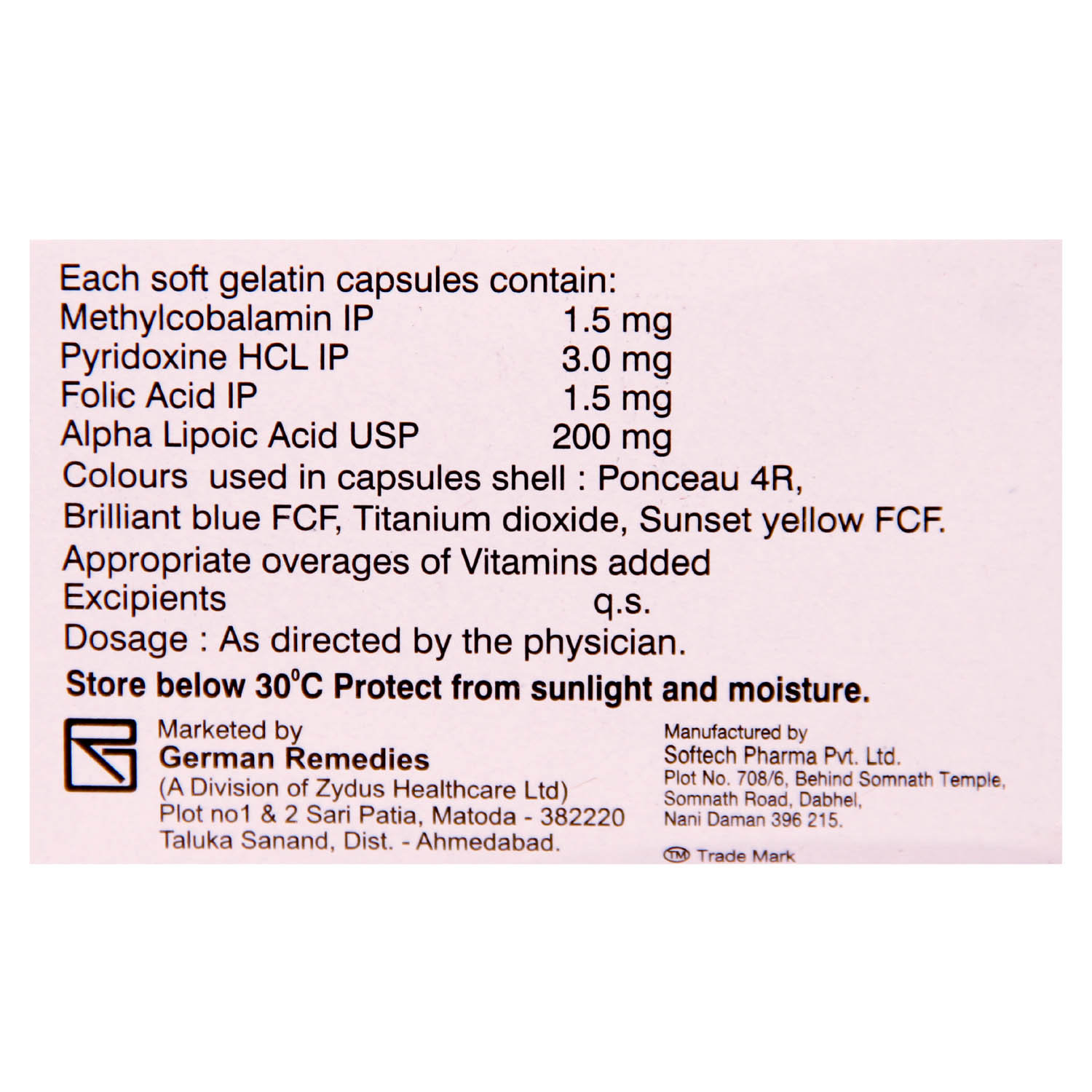 Neuromet Capsule 10's, Pack of 10 CapsuleS Neuromet Capsule 10's, Pack of 10 CapsuleS