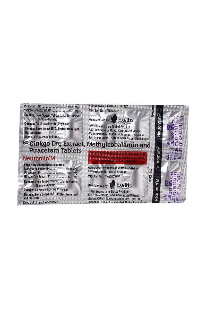 Neuromin M Tablet 10's, Pack of 10 TABLETS Neuromin M Tablet 10's, Pack of 10 TABLETS
