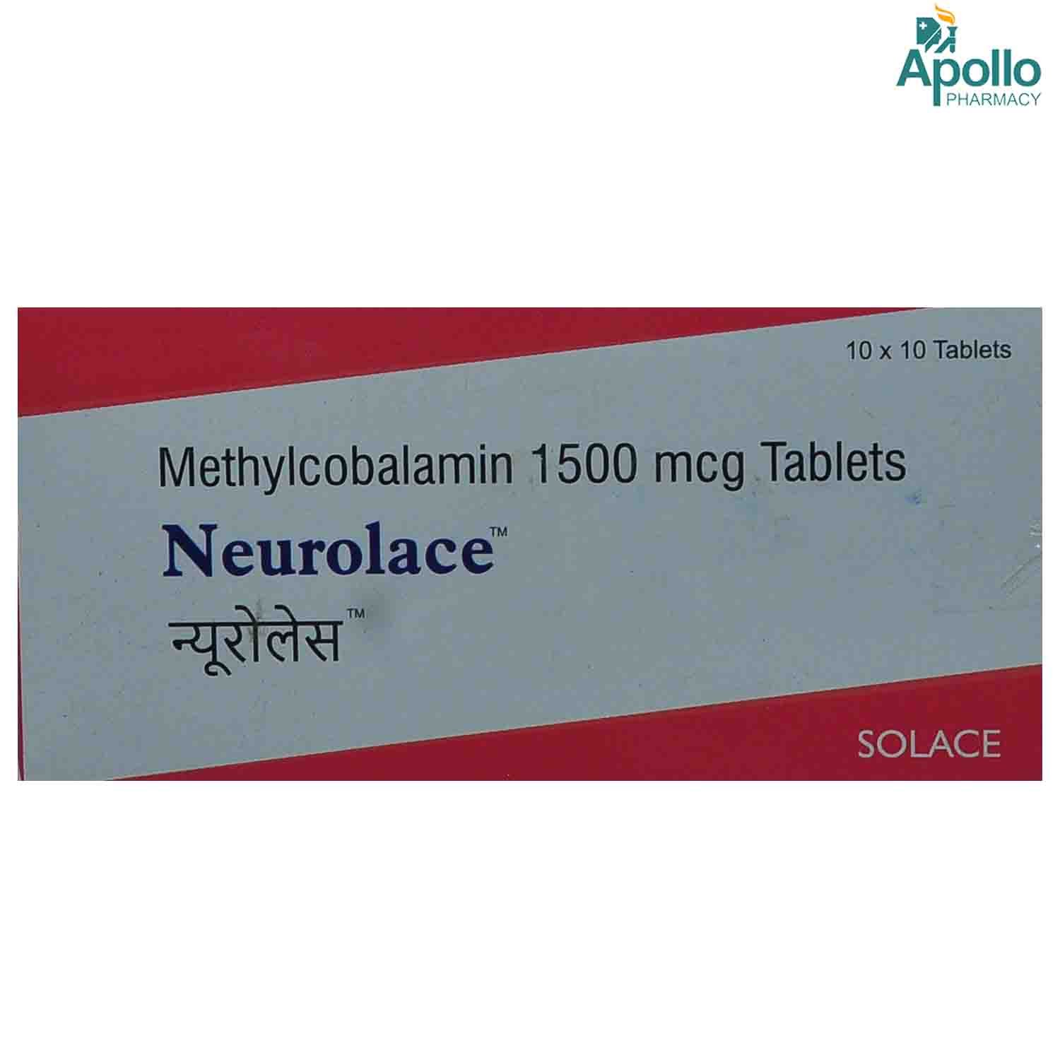 Neurolace 1500 mcg Tablet 10's, Pack of 10 TabletS Neurolace 1500 mcg Tablet 10's, Pack of 10 TabletS