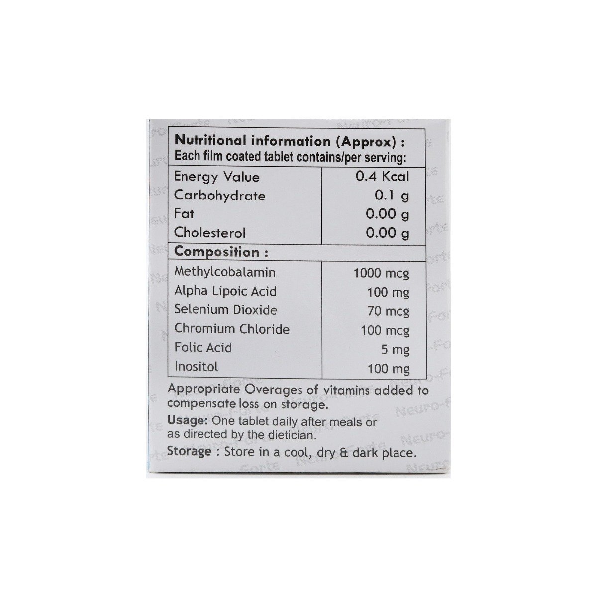 Neuro Forte Capsule 10's, Pack of 10 CapsuleS Neuro Forte Capsule 10's, Pack of 10 CapsuleS