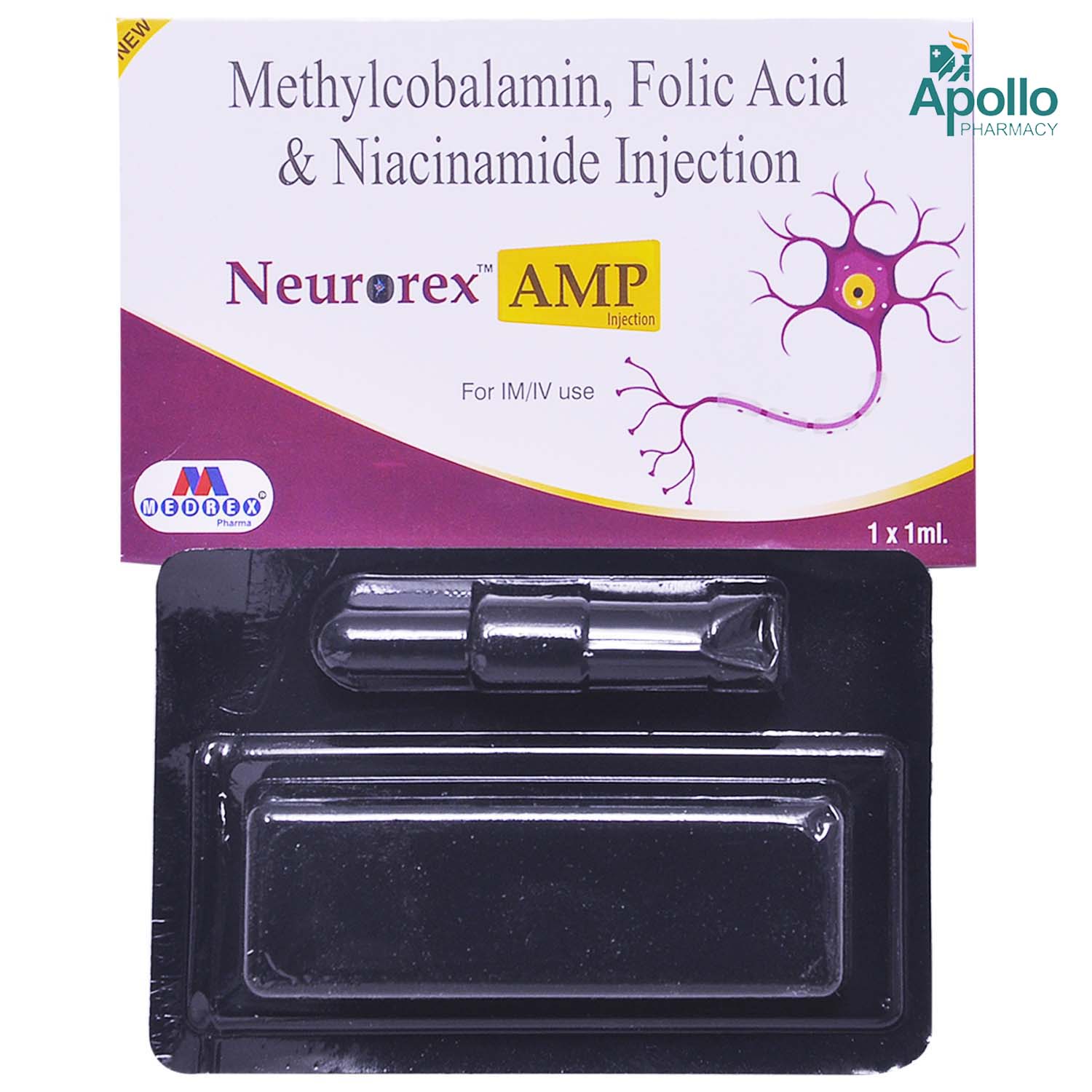 Neurorex Injection 1's, Pack of 1 Injection Neurorex Injection 1's, Pack of 1 Injection