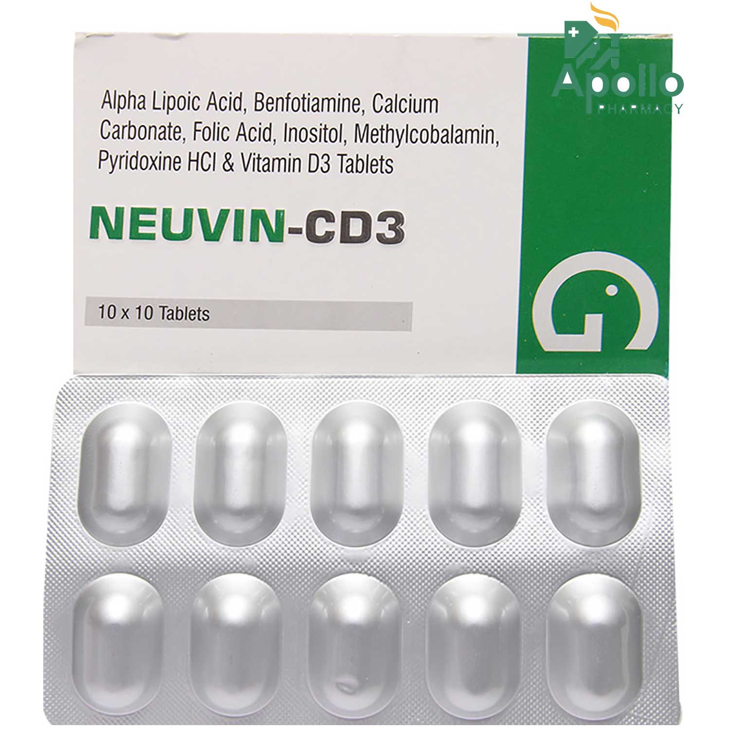 Neuvin-CD3 Tablet 10's, Pack of 10 Neuvin-CD3 Tablet 10's, Pack of 10