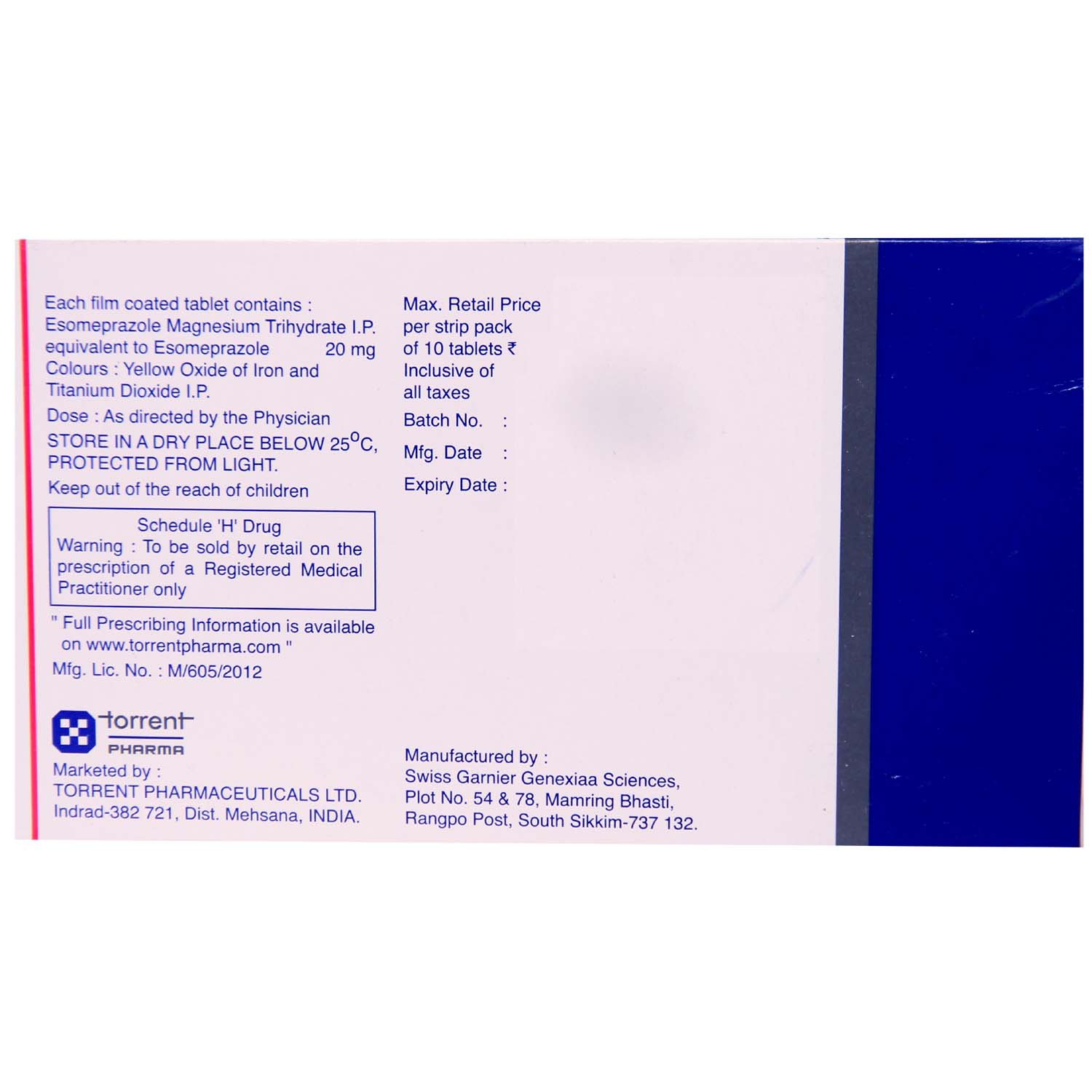 Nexpro Fast 20 Tablet 10's, Pack of 10 TABLETS Nexpro Fast 20 Tablet 10's, Pack of 10 TABLETS