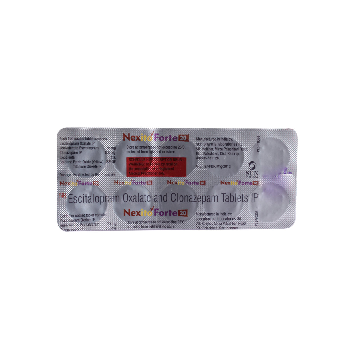 Nexito Forte 20 Tablet 10's, Pack of 10 TABLETS Nexito Forte 20 Tablet 10's, Pack of 10 TABLETS
