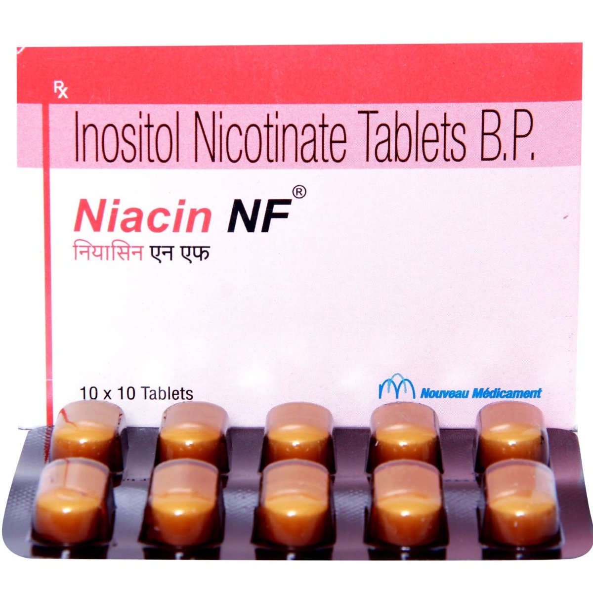 Niacin NF Tablet 10's, Pack of 10 TABLETS Niacin NF Tablet 10's, Pack of 10 TABLETS