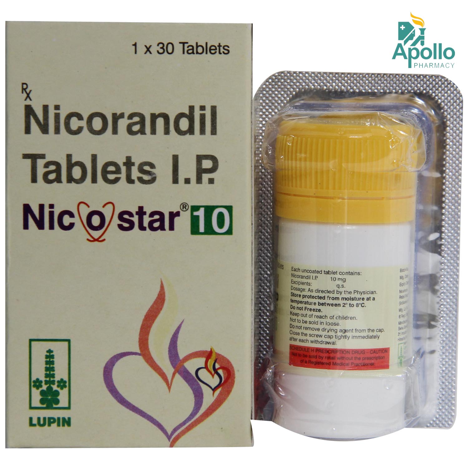 Nicostar 10 mg Tablet 30's, Pack of 1 TABLET Nicostar 10 mg Tablet 30's, Pack of 1 TABLET