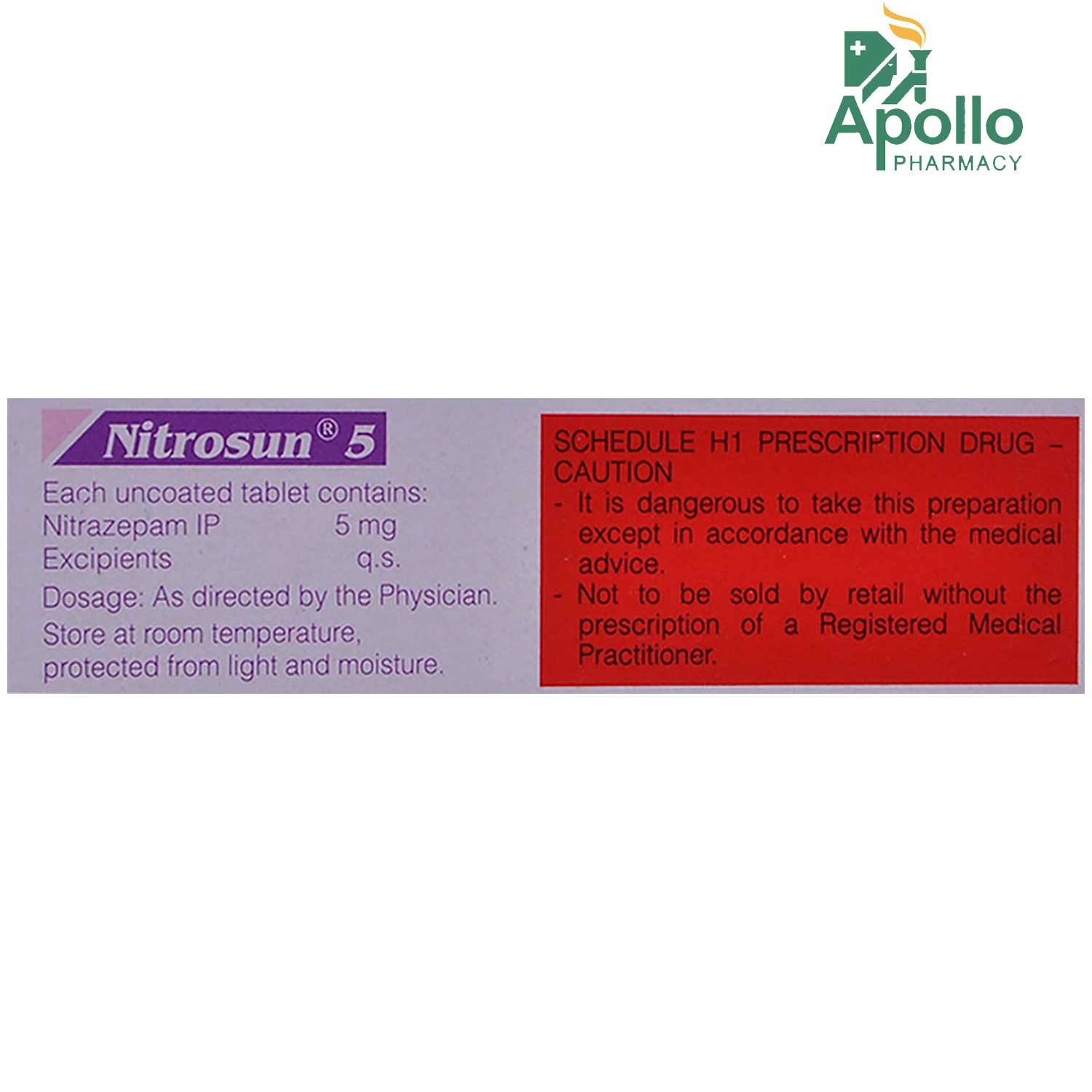 Nitrosun 5 Tablet 10's, Pack of 10 TABLETS Nitrosun 5 Tablet 10's, Pack of 10 TABLETS