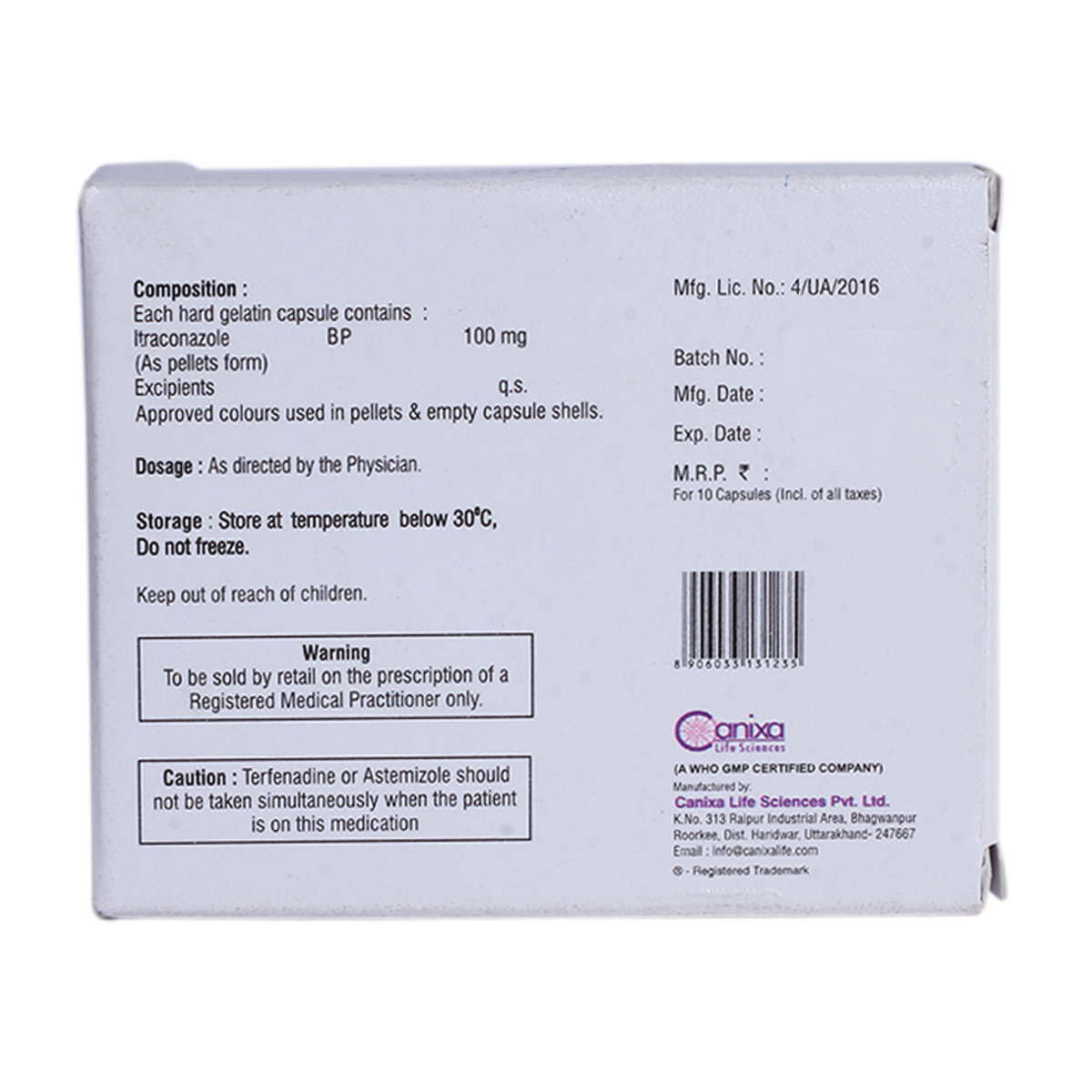 Nixitral-100 Capsule 10's, Pack of 10 CAPSULES Nixitral-100 Capsule 10's, Pack of 10 CAPSULES