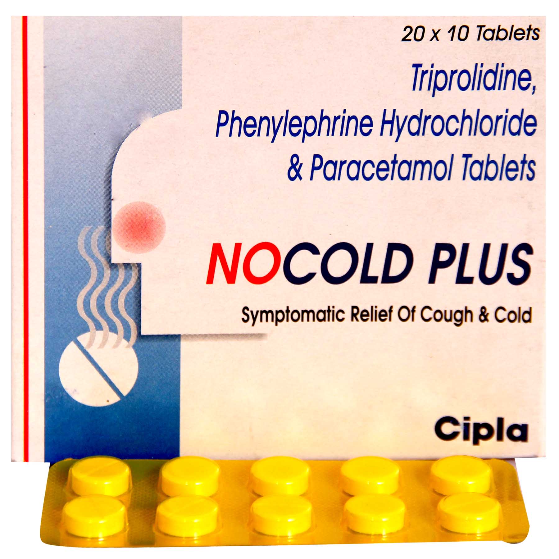 NOCOLD PLUS TABLET, Pack of 10 TABLETS NOCOLD PLUS TABLET, Pack of 10 TABLETS