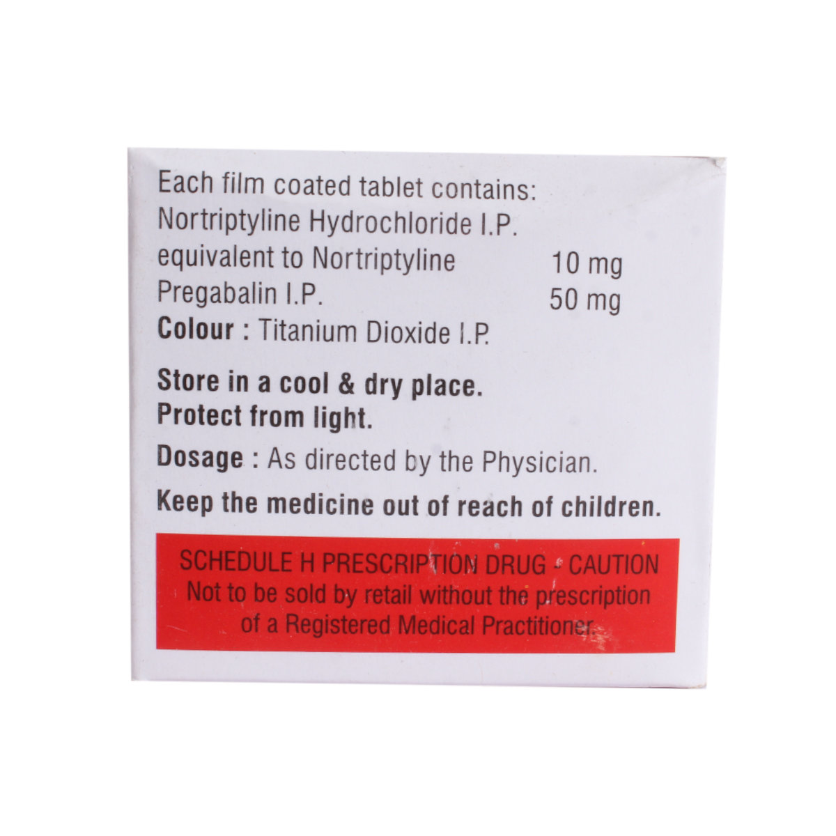 Nortipan 50 mg Tablet 10's, Pack of 10 Nortipan 50 mg Tablet 10's, Pack of 10