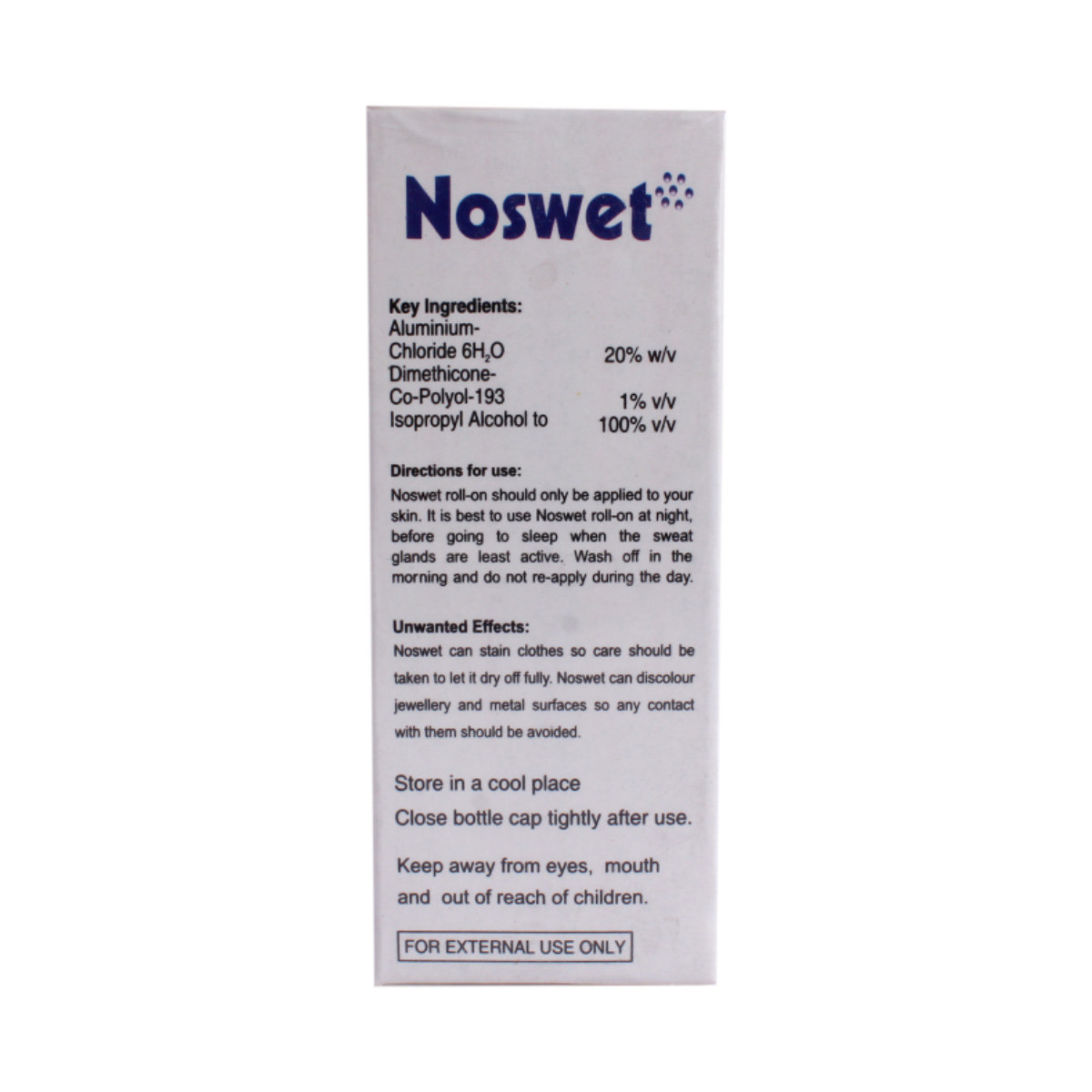 Noswet Roll ON Spray 50 ml, Pack of 1 SPRAY Noswet Roll ON Spray 50 ml, Pack of 1 SPRAY
