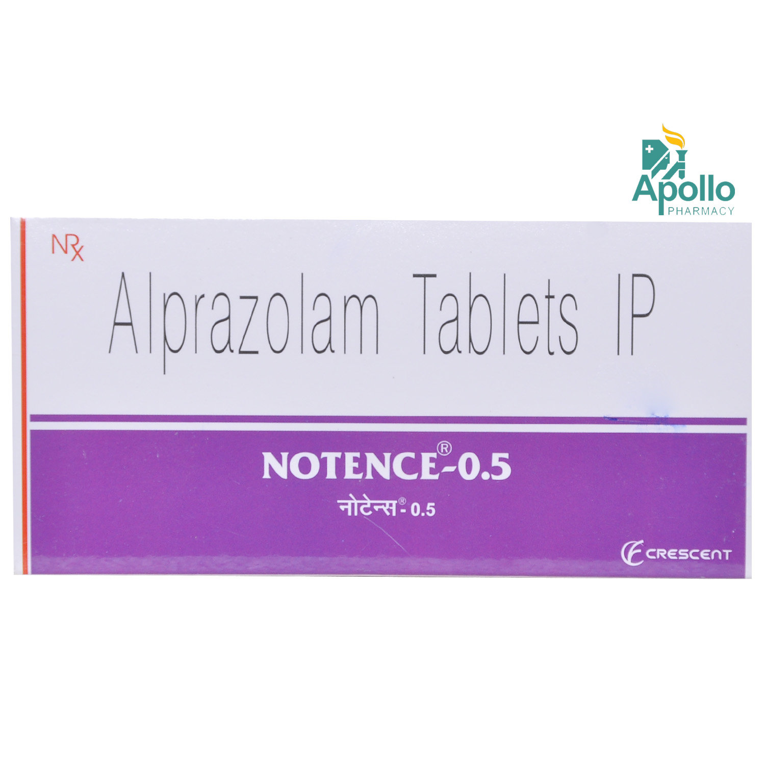 NOTENCE 0.5MG TABLET, Pack of 10 TABLETS NOTENCE 0.5MG TABLET, Pack of 10 TABLETS
