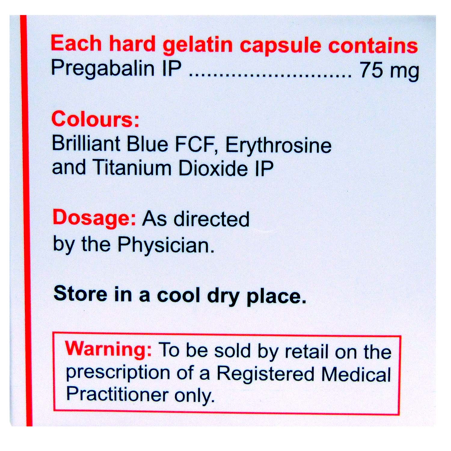 Nova 75 Capsule 10's, Pack of 10 TABLETS Nova 75 Capsule 10's, Pack of 10 TABLETS