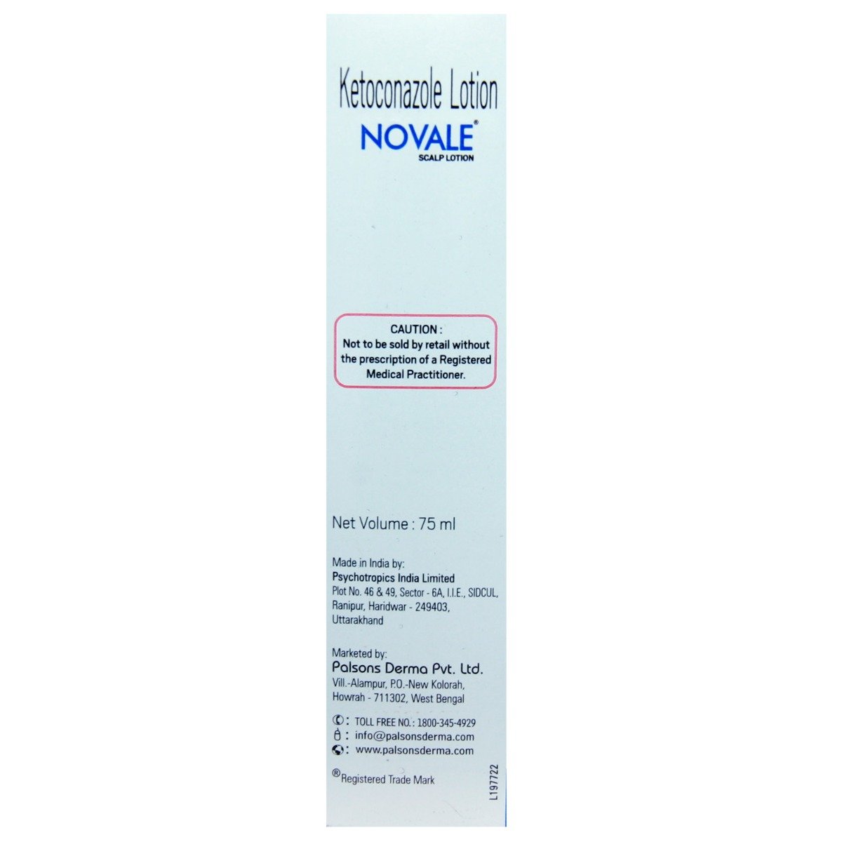 Novale Scalp Lotion 75 ml, Pack of 1 Lotion Novale Scalp Lotion 75 ml, Pack of 1 Lotion