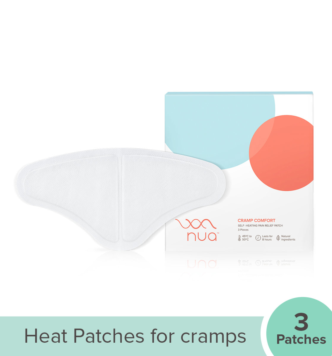 Nua Cramp Comfort Heat Patch, 3 Count, Pack of 1 Nua Cramp Comfort Heat Patch, 3 Count, Pack of 1